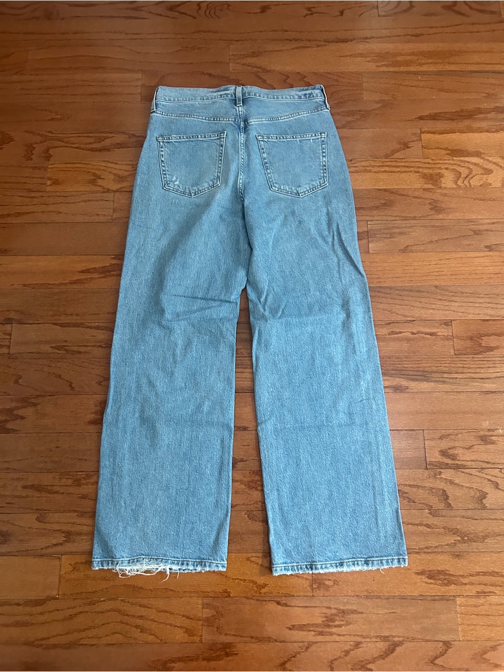 AYR The Secret Sauce Wide Leg Distressed Jeans Size 31 Made In LA - Picture 7 of 7